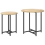 Mesa auxiliar de 2 piezas en madera de roble sonoma y metal de , Mesas auxiliares - Ref: Foro24-869697, Precio: 46,16 €, Desc...