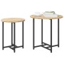 Mesa auxiliar de 2 piezas en madera de roble sonoma y metal de , Mesas auxiliares - Ref: Foro24-869697, Precio: 46,16 €, Desc...