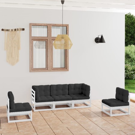 5-piece garden furniture set with solid pine wood cushions by vidaXL, Garden sets - Ref: Foro24-3076440, Price: 504,00 €, Dis...