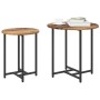 Mesa auxiliar de 2 piezas de madera antigua, madera de ingeniería y metal de , Mesas auxiliares - Ref: Foro24-869700, Precio:...