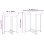 Mesa auxiliar de 2 piezas de madera antigua, madera de ingeniería y metal de , Mesas auxiliares - Ref: Foro24-869700, Precio:...