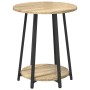 Mesa auxiliar de 2 piezas en madera de roble sonoma y metal de , Mesas auxiliares - Ref: Foro24-869703, Precio: 63,11 €, Desc...