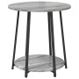 Mesa Lateral 2 pcs Gris Sonoma de Madera y Metal de , Mesas auxiliares - Ref: Foro24-869705, Precio: 64,99 €, Descuento: %