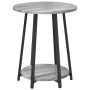 Mesa Lateral 2 pcs Gris Sonoma de Madera y Metal de , Mesas auxiliares - Ref: Foro24-869705, Precio: 64,99 €, Descuento: %
