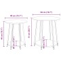 Mesa Auxiliar de 2 Piezas de Madera Vieja, Madera Reforzada y Metal de , Mesas auxiliares - Ref: Foro24-869706, Precio: 63,11...