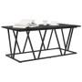 Mesa de café en negro y roble, 100x50x40 cm, de madera y metal von , Couchtisch - Ref: Foro24-869708, Preis: 54,12 €, Rabatt:...