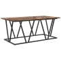 Mesa de café en roble ahumado, 100x50x40 cm, de madera ingenierizada y metal by , Coffee table - Ref: Foro24-869710, Price: 4...