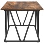 Mesa de café en roble ahumado, 100x50x40 cm, de madera ingenierizada y metal by , Coffee table - Ref: Foro24-869710, Price: 4...