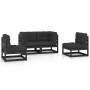 4-piece garden furniture set with solid pine wood cushions by vidaXL, Garden sets - Ref: Foro24-3076433, Price: 444,29 €, Dis...