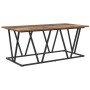 Mesa de café de madera reciclada 100x50x40 cm de madera de ingeniería y metal by , Coffee table - Ref: Foro24-869712, Price: ...