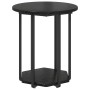 Mesa Lateral 2 pcs Madera de Roble Negro y Metal de , Mesas auxiliares - Ref: Foro24-869714, Precio: 70,34 €, Descuento: %