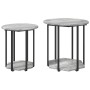 Mesa Lateral 2 pcs Gris Sonoma de Madera y Metal de , Mesas auxiliares - Ref: Foro24-869717, Precio: 68,44 €, Descuento: %