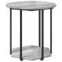 Mesa Lateral 2 pcs Gris Sonoma de Madera y Metal de , Mesas auxiliares - Ref: Foro24-869717, Precio: 68,44 €, Descuento: %