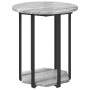 Mesa Lateral 2 pcs Gris Sonoma de Madera y Metal de , Mesas auxiliares - Ref: Foro24-869717, Precio: 68,44 €, Descuento: %