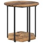 Mesa lateral 2 pcs de madera vieja, madera ingeniada y metal de , Mesas auxiliares - Ref: Foro24-869718, Precio: 66,51 €, Des...