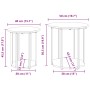 Mesa lateral 2 pcs de madera vieja, madera ingeniada y metal de , Mesas auxiliares - Ref: Foro24-869718, Precio: 66,51 €, Des...