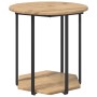 Juego de 2 mesas laterales de roble, madera de ingeniería y metal de , Mesas auxiliares - Ref: Foro24-869719, Precio: 66,51 €...