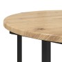 Juego de 2 mesas laterales de roble, madera de ingeniería y metal de , Mesas auxiliares - Ref: Foro24-869719, Precio: 66,51 €...