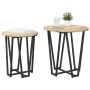 Mesa de Lado 2 pcs de Madera de Sonoma y Metal de , Mesas auxiliares - Ref: Foro24-869721, Precio: 54,24 €, Descuento: %