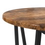 Mesa Auxiliar 2 Pzs de Roble Ahumado con Madera Ingenierizada y Metal de , Mesas auxiliares - Ref: Foro24-869722, Precio: 54,...