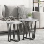 Mesa auxiliar de 2 piezas en gris Sonoma, hecha de madera y metal de , Mesas auxiliares - Ref: Foro24-869723, Precio: 55,83 €...