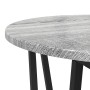 Mesa auxiliar de 2 piezas en gris Sonoma, hecha de madera y metal de , Mesas auxiliares - Ref: Foro24-869723, Precio: 55,83 €...