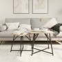 Mesa Auxiliar 2 piezas de Madera de Sonoma y Metal de , Mesas auxiliares - Ref: Foro24-869727, Precio: 48,87 €, Descuento: %