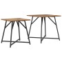 Mesa Auxiliar 2 pcs Madera Vieja, Madera Ingenierada y Metal de , Mesas auxiliares - Ref: Foro24-869730, Precio: 48,87 €, Des...