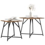 Mesa Auxiliar 2 pcs Madera Vieja, Madera Ingenierada y Metal de , Mesas auxiliares - Ref: Foro24-869730, Precio: 48,87 €, Des...