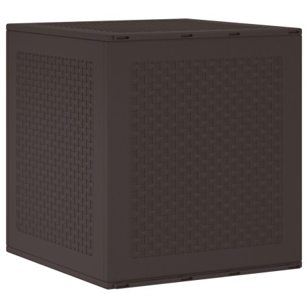 Caja de Almacenamiento Marrón 55x53x57 cm PP von , Aufbewahrungsboxen für den Außenbereich - Ref: Foro24-870580, Preis: 58,76...
