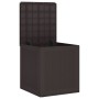 Caja de Almacenamiento Marrón 55x53x57 cm PP von , Aufbewahrungsboxen für den Außenbereich - Ref: Foro24-870580, Preis: 58,76...