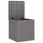 Caja de Almacenamiento Jardín Gris Claro 55x53x57 cm PP von , Aufbewahrungsboxen für den Außenbereich - Ref: Foro24-870582, P...