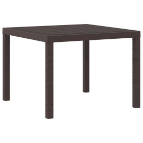 Mesa de Exterior Marrón Polipropileno Cuadrada 1 m Ligera von , Gartentische - Ref: Foro24-871681, Preis: 89,31 €, Rabatt: -5%%