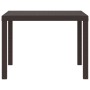 Mesa de Exterior Marrón Polipropileno Cuadrada 1 m Ligera by , Garden tables - Ref: Foro24-871681, Price: 89,31 €, Discount: %