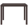 Mesa de Exterior Marrón Polipropileno Cuadrada 1 m Ligera by , Garden tables - Ref: Foro24-871681, Price: 89,31 €, Discount: %