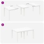 Mesa Exterior Blanca Polipropileno Mediana Duradera de , Mesas de jardín - Ref: Foro24-871686, Precio: 130,78 €, Descuento: %