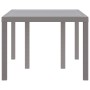 Mesa Exterior Gris Claro Plástico Mediana Duradera de , Mesas de jardín - Ref: Foro24-871687, Precio: 135,18 €, Descuento: %