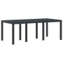 Mesa de Jardín Antracita 200x100x73 cm de Polirratán by , Garden tables - Ref: Foro24-871688, Price: 167,03 €, Discount: %