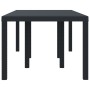 Mesa de Jardín Antracita 200x100x73 cm de Polirratán by , Garden tables - Ref: Foro24-871688, Price: 167,03 €, Discount: %