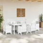 Mesa de Jardín Blanca 200x100x73 cm de Polyratán by , Garden tables - Ref: Foro24-871690, Price: 165,62 €, Discount: %