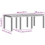 Mesa de Jardín Blanca 200x100x73 cm de Polyratán by , Garden tables - Ref: Foro24-871690, Price: 165,62 €, Discount: %