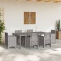 Mesa de jardín Gris Claro 200x100x73 cm de Polirratán by , Garden tables - Ref: Foro24-871691, Price: 165,62 €, Discount: %