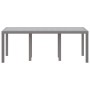 Mesa de jardín Gris Claro 200x100x73 cm de Polirratán de , Mesas de jardín - Ref: Foro24-871691, Precio: 165,50 €