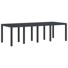 Mesa de Jardín Antracita 250x100x73 cm de Polyratán