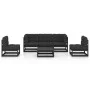 6-teiliges Gartenmöbel-Set mit Kissen aus massivem Kiefernholz von vidaXL, Gartensets - Ref: Foro24-3076448, Preis: 624,89 €,...
