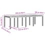 Mesa de Jardín Marrón 250x100x73 cm de Rattan Sintético von , Gartentische - Ref: Foro24-871693, Preis: 186,24 €, Rabatt: %