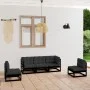 5-piece garden furniture set with solid pine wood cushions by vidaXL, Garden sets - Ref: Foro24-3076443, Price: 550,56 €, Dis...