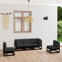 5-teiliges Gartenmöbel-Set mit Kissen aus massivem Kiefernholz von vidaXL, Gartensets - Ref: Foro24-3076443, Preis: 565,32 €,...