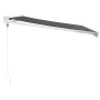 Toldo retráctil aluminio y tela gris antracita 3,5x2,5 m by , Awnings - Ref: Foro24-3154537, Price: 456,00 €, Discount: %