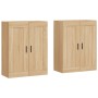Armarios de pared 2 uds madera de ingeniería roble Sonoma von , Sideboards - Ref: Foro24-3198036, Preis: 143,05 €, Rabatt: %
